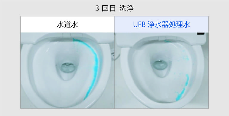 便器内汚れ残り比較画像
